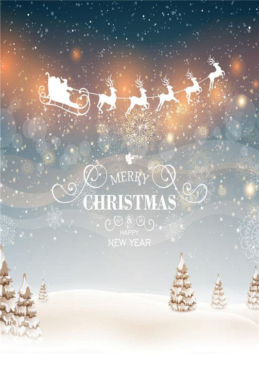 Merry Christmas Dream Santa Claus Backdrops