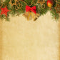 Brown Red Bell Christmas Tree Backdrops
