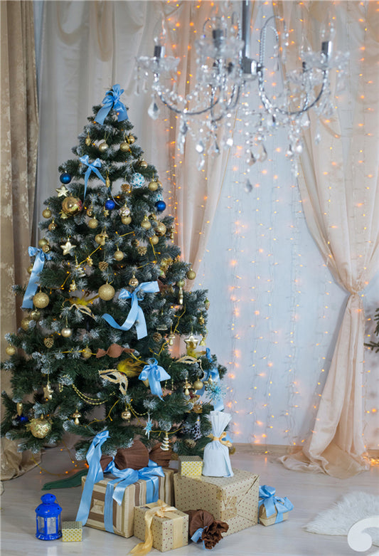 Luxurious Christmas Tree Photography Backdrops
