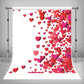 Red Love Hearts Backdrop For Mother's Day Photography