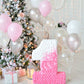 Glitter 1st Birthday Christmas Backdrop for Baby