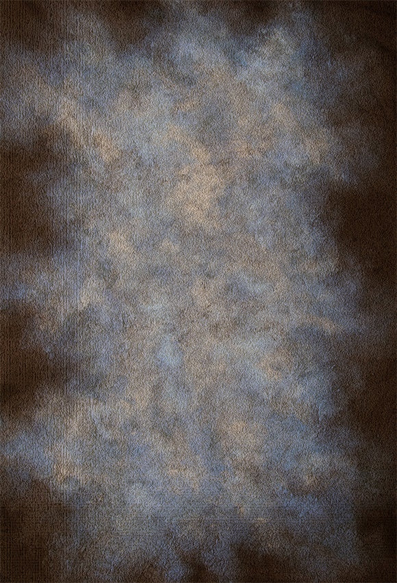 Brown and Blue Mottled Abstract Photography Backdrop for Studio