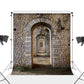 Senior Bricks Dark Door Photo Backdrop Architecture Background for Photo Studio K15418