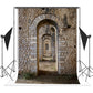 Senior Bricks Dark Door Photo Backdrop Architecture Background for Photo Studio K15418