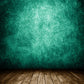 Mottled Green Abstract Brown Wood Floor Backdrop