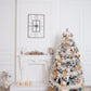 Gold Christmas Tree White Fireplace Christmas Backdrops