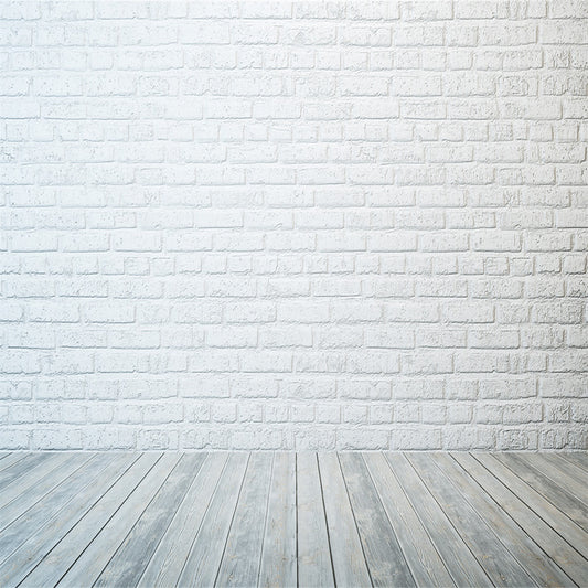 White Brick  Wood Wall Photography Backdrops