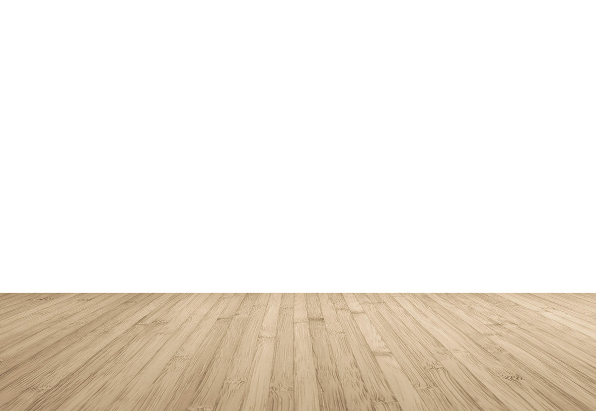 White Wall Wood Floor Photography Backdrop