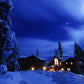 Night Winter Country Photo Backdrop Snow Background