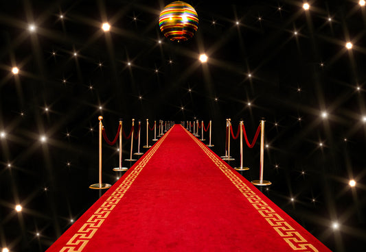 Red Carpet Black Glitter VIP Backdrops for Session
