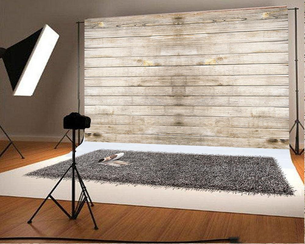 Vintage Wood Backdrop Retro Rustic Wooden Floor Backdrops Photo Studio Prop KH02629