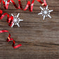 Christmas Gift Wood Wall Photography Backdrop Snowflake Background