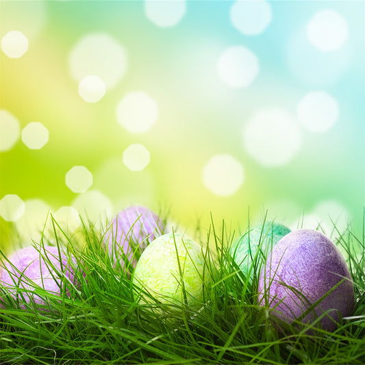 Bokeh Polka Spring Easter Backdrops for Picture