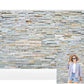 Stone Wall Limestone Rock Wall Background Printable Photography Backdrop KH03721