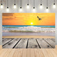 Seaside Sunset Scenery Photo Backdrop Seagulls Photography Background Blue Sky Photo Studio Props KH04686