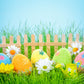 Easter Flowers Rabbit Photo Booth Prop Backdrops