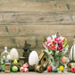 Easter Wooden Flower Eggs Photo Backdrops