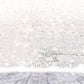White Snowflake Brick Wall Photography Backdrop for Christmas