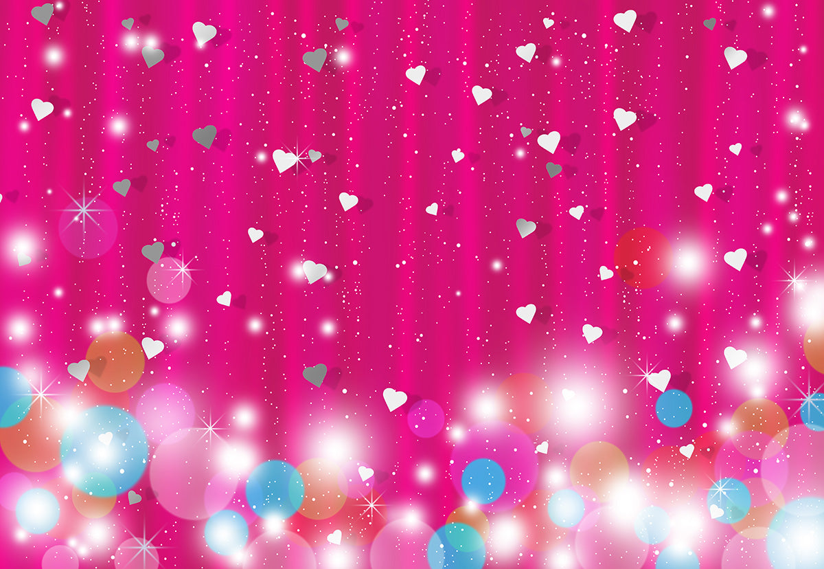 Raspberry Pink Bokeh Background Backdrop for Photo Studio KH07776