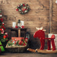 Brown Christmas Red Photo Backdrops
