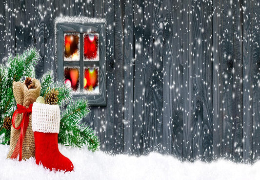 Snowflake wooden wall warm photography background Christmas background