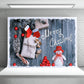 Christmas Decor Photography Backdrop Snowman Background