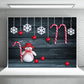 Dark Snowflake Wood Wall Photo Backdrop Christmas Background