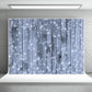 Snowflake Blue Wood Wall Photo Backdrop Christmas Background
