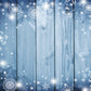 Blue Wooden Christmas Backdrop Snowflake Photo Studio
