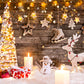 Christmas Photography Backdrop Snowman Light Star Background