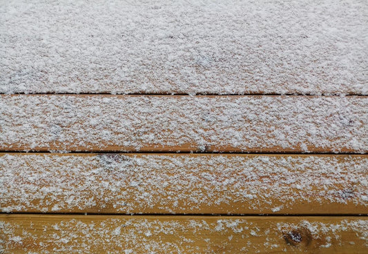 Winter Wood Snow Cover Wood Board Photography Backdrop