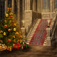 Castle Stairs Christmas Backdrop for Studio