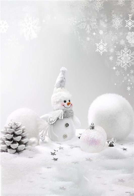 Snowman Winter Backdrop for Photo Studio