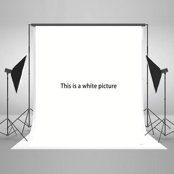White Solid Color Microfiber Photo Backdrop for Studio