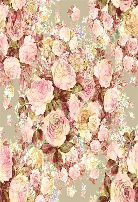 Peony Pink Flowers Photo Studio Backdrops