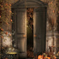 Halloween Magic Room Fall Flowers Backdrop for Photography Prop