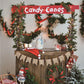 Candy Canes Christmas Photo Backdrop