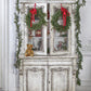 Vintage Christmas Cabinet Photo Backdrop for Party