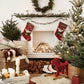 White Fireplace Christmas Photo Booth Prop Backdrop