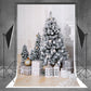 White Theme Christmas Photography Backdrops for Studio