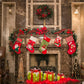 Christmas Fireplace Socks Photo Backdrops for Studio