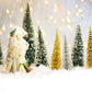Bokeh Pine Christmas Snow Backdrop for Picture
