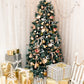 Gold Gift Christmas Tree Glitter Backdrops for Party