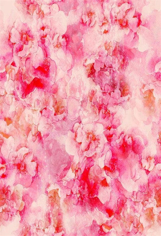 Pink Flowers Photography Backdrops for Baby