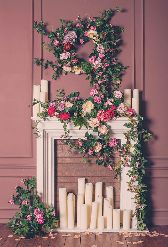 Flowers Wreath Spring Wedding Photography Backdrops