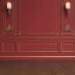 Red Gold Texture Wall Brown Wood Floor Wedding Photo Backdrops