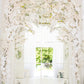 White Flowers Door Spring Wedding Backdrops