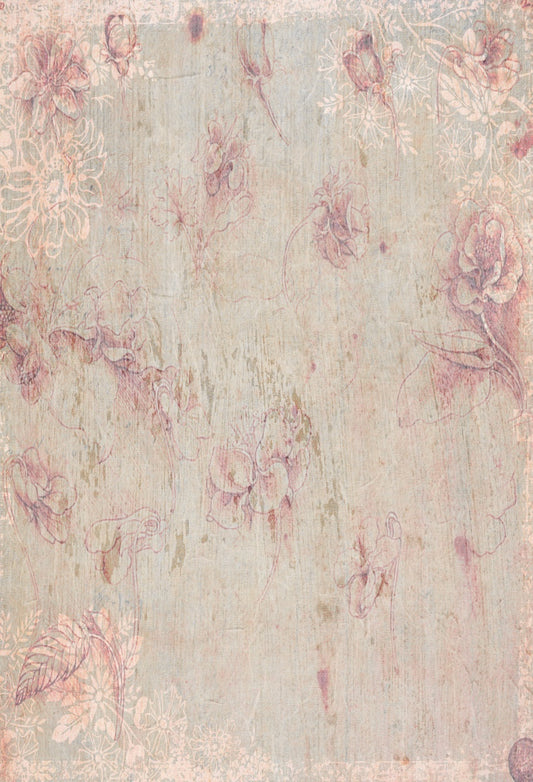 Pink Floral Baby Show Backdrops for Newbron