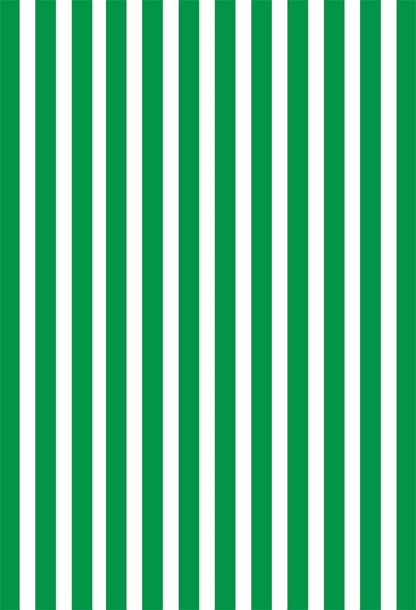 Green and White Stripes Baby Show Photo Backdrops