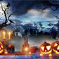 Dark Cloud Bright Halloween Backdrop for Photography Prop